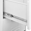 vidaXL Storage Cabinet White Steel Medium Ball-Bearing Storage Cabinet