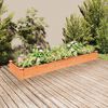 vidaXL Garden Raised Bed Brown Solid fir wood Large Garden Raised Bed