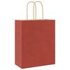 vidaXL Paper Bags 50 pcs with Handles Red 7.1x3.1x8.7"