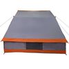 vidaXL Camping Tent Grey and Orange 87.80 x 64.17 x 51.18 in Taffeta