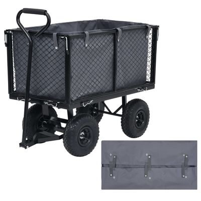 vidaXL Garden Cart Liner Dark Gray 31.9"x16.1"x15.7" Fabric