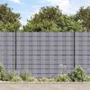 vidaXL Garden Privacy Screens 4 pcs PVC 114.8'x0.6' Matte Light Gray