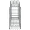 vidaXL Gabion Basket Set of 14 Silver Galvanized Iron
