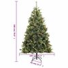 vidaXL Artificial Hinged Christmas Tree 300 LEDs & Ball Set 70.9"