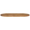 vidaXL Table Top Oak Solid mango wood Medium Durable Table Top Oval