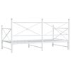 vidaXL Daybed With Trundle White Steel 39.4x78.7 in