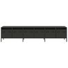 vidaXL TV Cabinet Black Cold-rolled Steel 79.5x15.4x17.1 in TV Cabinet