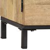 vidaXL TV Stand Natural Mango Wood Solid Mango Wood and Iron Standard