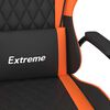 vidaXL Gaming Chair Black and Orange Faux Leather