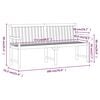vidaXL Garden Bench Natural wood Solid acacia wood 70.9 in Durable