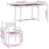 vidaXL Garden Dining Set 5 pcs Natural Solid Acacia Wood