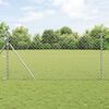 vidaXL Chain Link Fence with Posts Silver 1.2 x 25 m Steel