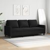 vidaXL 3-seater Sofa Black Polyester, Metal, Textilene 3-seater