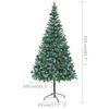 vidaXL Artificial Pre-lit Christmas Tree with Ball Set Pinecones 82.7"