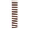 vidaXL Zebra Blind Brown Polyester, Aluminum 25.6 x 90.6 in