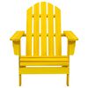 vidaXL Garden Chair Yellow Solid fir wood Standard Durable