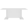 vidaXL Coffee Table White Engineered wood 40.7 x 23.6 x 15.7 in Modern