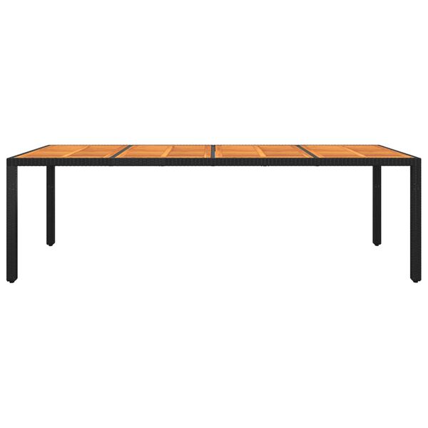 vidaXL Garden Table Black Solid Acacia wood 98.4 x 39.4 x 29.5 in