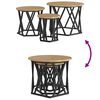 vidaXL Nesting Side Table 3 pcs Artisan Oak Engineered wood and steel