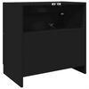 vidaXL Sink Cabinet Black Engineered wood Medium Storage Sink Cabinet