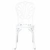 vidaXL Garden Bistro Set 3 pcs White Aluminium