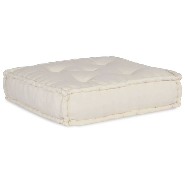 vidaXL Modular Sofa 4 pcs Cream Fabric