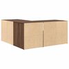 vidaXL Corner Cabinet Brown Oak Engineered Wood Medium Corner Cabinet