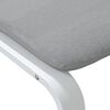 vidaXL Footstool Light grey, white