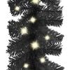 vidaXL Garland Black PVC 32.8 Feet Christmas Garland Other