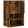 vidaXL 4 Piece TV Wall Units with LED Smoked Oak Engineered Wood