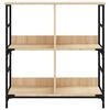vidaXL Bookshelf Sonoma Oak Engineered wood Medium Bookshelf