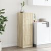 vidaXL Apothecary Cabinet Sonoma oak Engineered wood 15.7 x 16.1 x 46.5 in