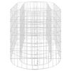 vidaXL Gabion Raised Bed Silver Galvanized iron 47.2 x 19.7 x 19.7 in