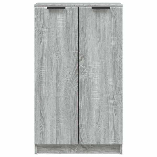 vidaXL Shoe Cabinet Grey Sonoma Engineered Wood Standard Shoe Cabinet