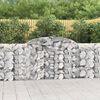 vidaXL Gabion Basket Set of 11 Silver Galvanized iron