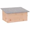 vidaXL Hedgehog House Natural Wood Sturdy Chinese fir wood Portable