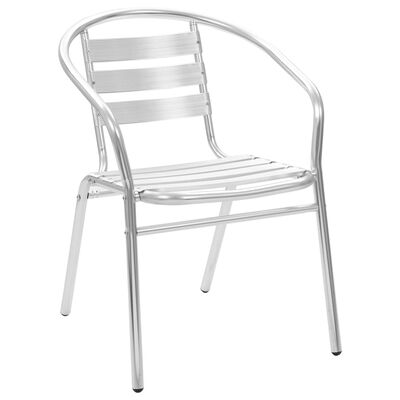 vidaXL Stackable Patio Chairs 2 pcs Aluminum