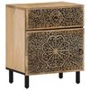 vidaXL Bedside Cabinet Natural wood Solid mango wood, engineered wood, iron