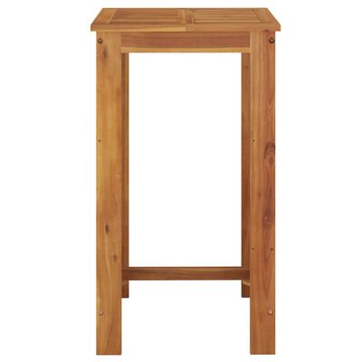 vidaXL Patio Bar Table 23.6"x23.6"x41.3" Solid Wood Acacia