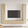 vidaXL TV Cabinet Set Set of 6 Sonoma Oak Engineered Wood Medium
