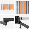 vidaXL Retractable Awning Manual Multicolour 157.48 x 118.11 in Fabric