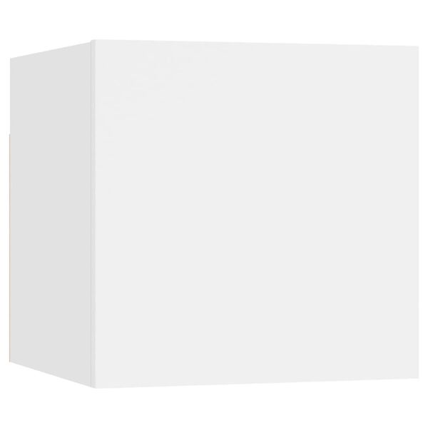 vidaXL 6 Piece TV Stand Set White Engineered Wood