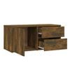 vidaXL TV Unit Smoked Oak Engineered Wood Small TV Cabinet Rectangular