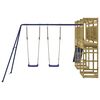 vidaXL Outdoor Playset Brown Solid pine wood Large Durable