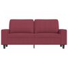 vidaXL 2-seater Sofa Wine Red Fabric (100% polyester), metal, textilene