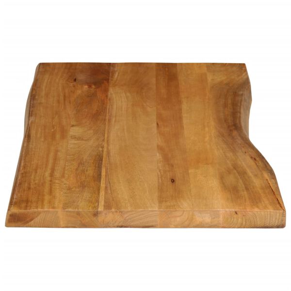 vidaXL Table Top 43.3"x23.6"x1.5" Live Edge Solid Wood Mango
