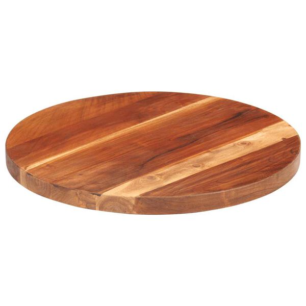 vidaXL Table Top Solid Wood Acacia Round 0.98"-1.06" 15.7"