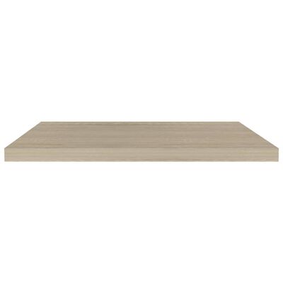 vidaXL Floating Wall Shelves 2 pcs Oak 31.5"x9.3"x1.5" MDF