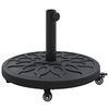 vidaXL Parasol Base Black &Oslash;38-48 mm Polyethylene, concrete, and iron