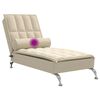 vidaXL Massage Chaise Lounge Cream
